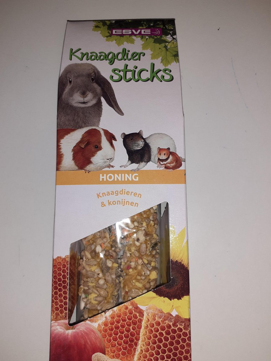 ESVE Knaagdierstick met honing | 1 stuk (ca. 45 g) | meerdere smaken Honing