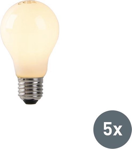 Scheiden Daarom Weg huis LUEDD Set van 5 E27 LED flame filament lampen opaal glas 3W 250 lm 2200K |  bol.com