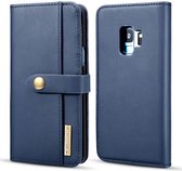 Samsung Galaxy S9 Leren 2-in-1 Bookcase en Back Cover Hoesje Blauw