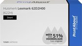 PrintAbout - Alternatief voor de Lexmark 62D2H00 / zwart