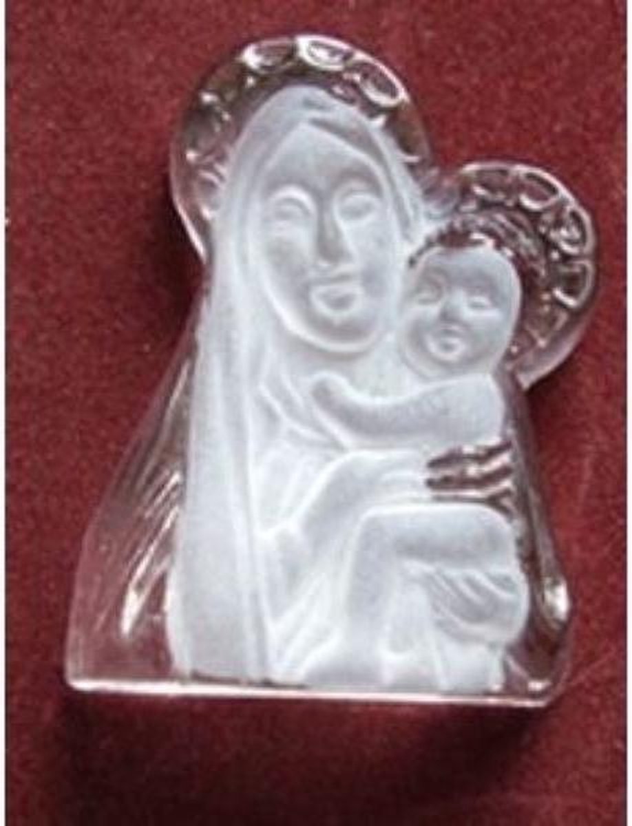 Beeld kristal Maria met kind