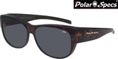 Polar Specs® Overzet Zonnebril PS5097 – Tortoise Brown – Polarized Black – Medium