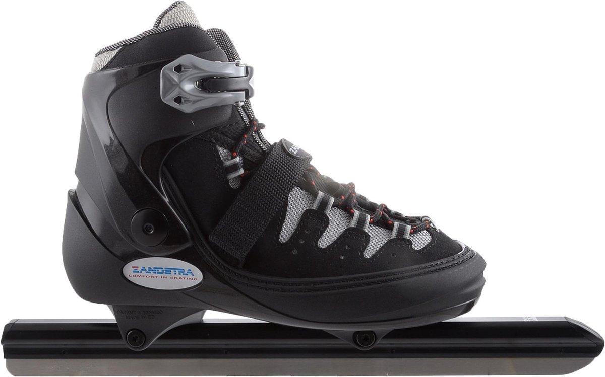 Zandstra Schaatsen Maat 47 Unisex zwart/grijs bol