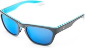 Briko Bora Mirror Color HD Sunglasses Dk Grey Turq -Kbm3 - Maat One size