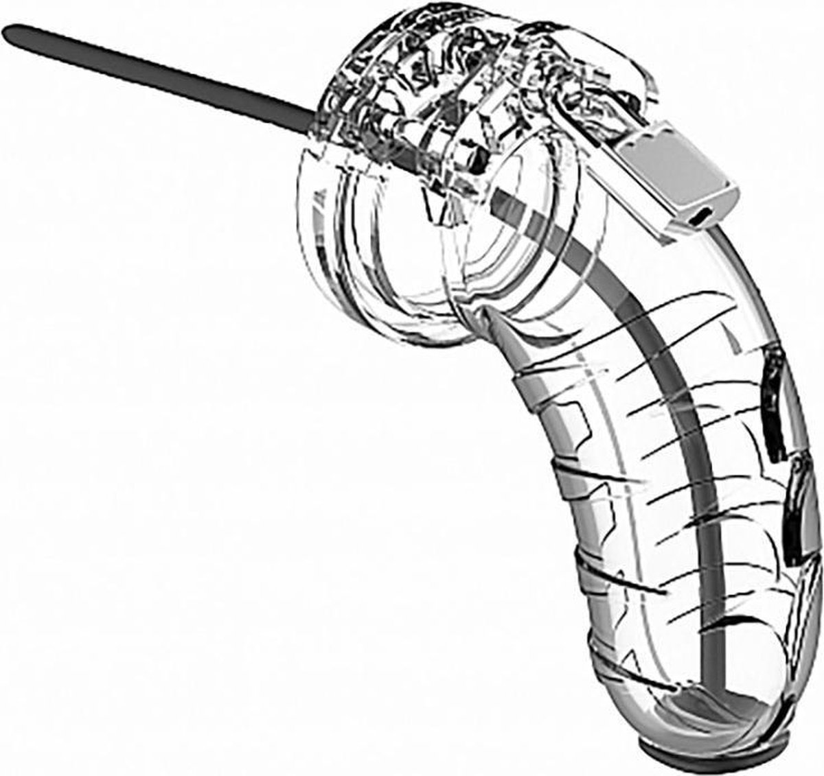 Model 16 - Chastity - 4.5" - Cock Cage - Transparent