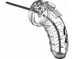 Model 16 - Chastity - 4.5" - Cock Cage - Transparent