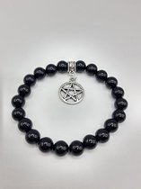 Onyx armband met pentagram