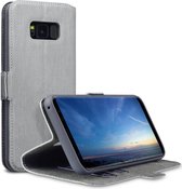 Samsung Galaxy S8+ Bookcase hoesje - CaseBoutique -  Grijs - Kunstleer