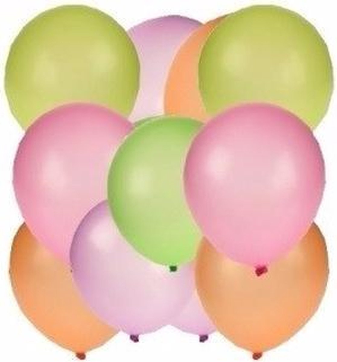 Verplicht levering aan huis historisch Neon ballonnen 150 stuks - Feestdecoratie/versiering - Feestballonnen |  bol.com