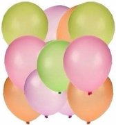 Neon ballonnen 150 stuks - Feestdecoratie/versiering - Feestballonnen