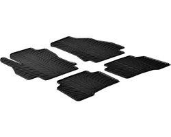 Gledring Rubbermatten passend voor Citroen Nemo / Peugeot Bipper / Fiat Fiorino & Qubo 2008- (T profiel 4-delig)