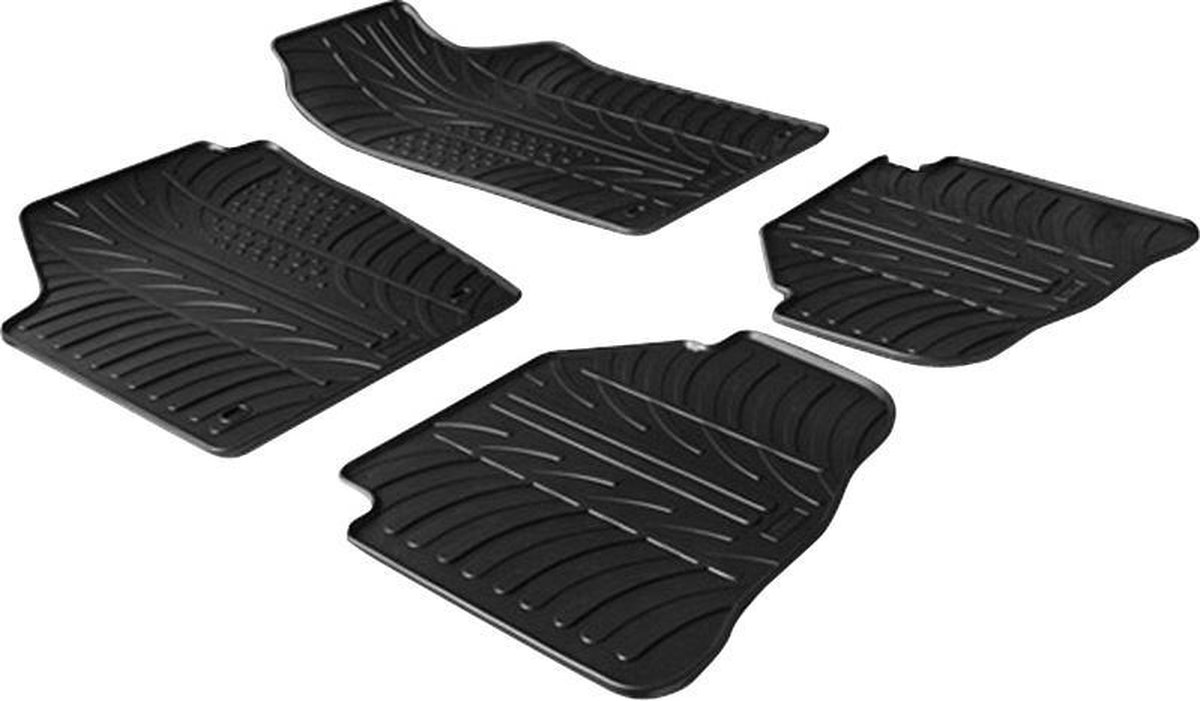 Gledring Rubbermatten passend voor Volkswagen Fox 2005- (T profiel 4-delig)