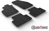 Gledring Rubbermatten passend voor Volvo S40/V50 2004-2011 (handgeschakeld) T profiel 4-delig + montageclips)