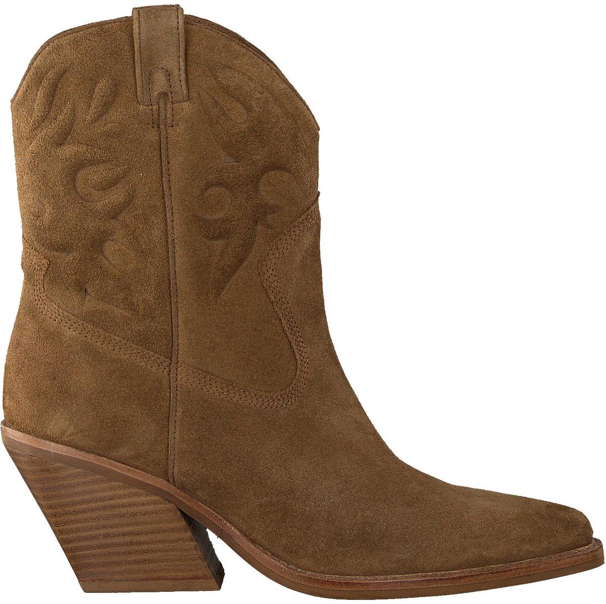 | BRONX Westernboot dames taupe Bronx low Kole hoge suède laars in crème Schoenen 38