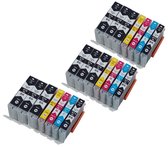 KATRIZ® huismerk inkt Canon PGI570XL / CLI571XL (21stuks) - Met chip | voor Canon Pixma MG 5700 series/6800series/7700 series/TS5050 series/TS6050 series/TS8050 series/TS9050series