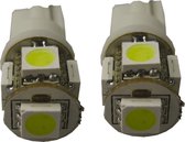AutoStyle 5Q T-10 LED Lampen 12V Xenon-Optiek Wit, set à 2 stuks (5050-3 chips)
