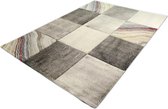 Vintage Vloerkleed - Blokjes Design - Diamond Deluxe - Goudkleur-120 x 170 cm