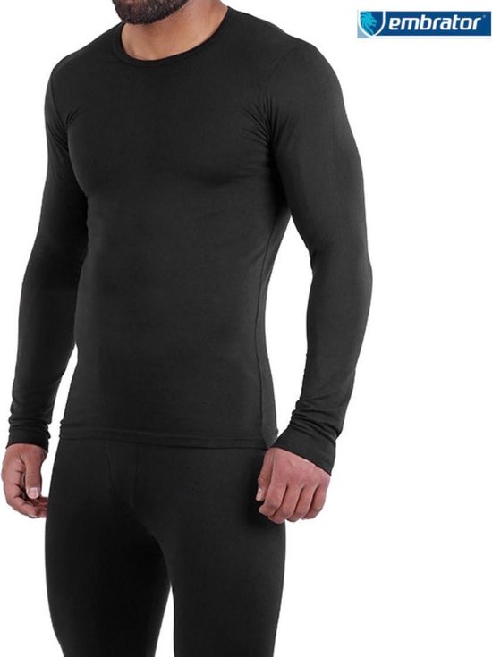 Embrator mannen Thermo Shirt longsleeve zwart maat M