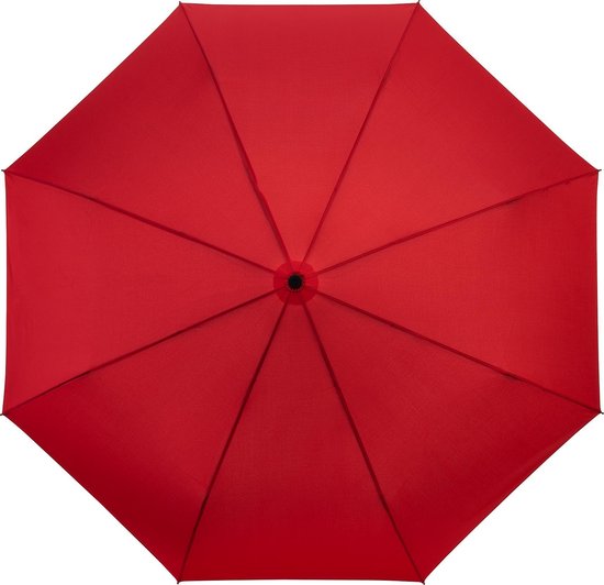Werkwijze Tegen Factureerbaar Opvouwbare paraplu, Stevig en Windproof - 2-delig metalen stok en frame  -Rood rubber... | bol.com