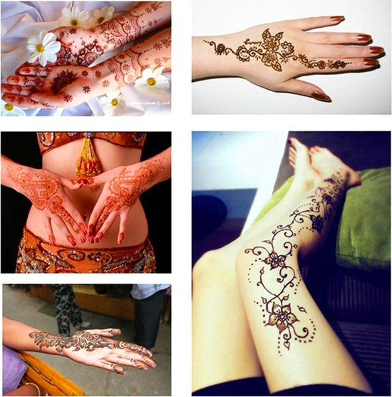 spoelen Schrijft een rapport houding Henna Tattoo Inkt pasta Rood | bol.com