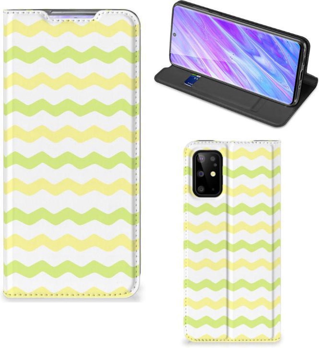 Samsung Galaxy S20 Plus Hoesje met Magneet Waves Yellow