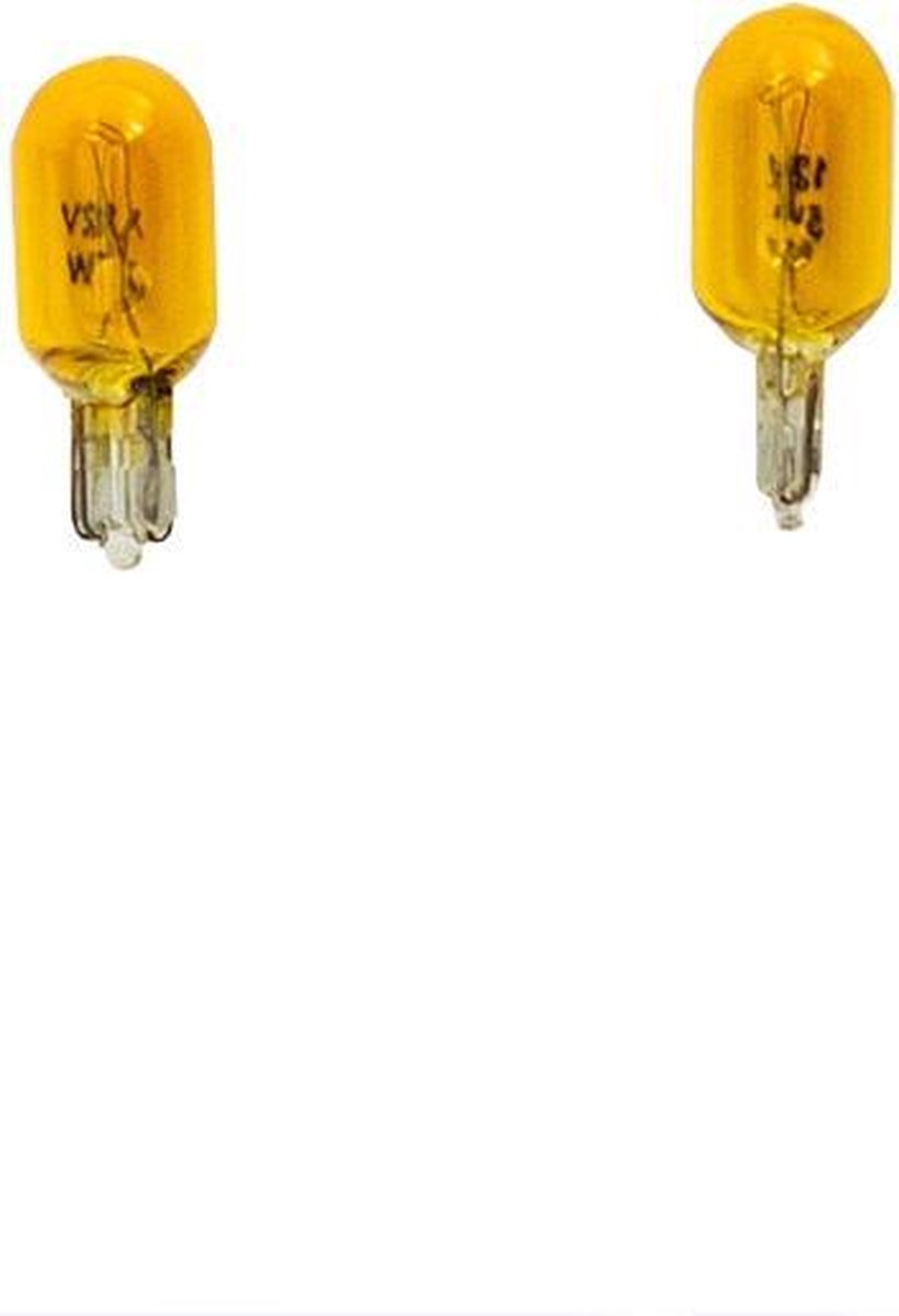 AutoStyle T-10 12V/5W Lampen 12V Geel (Coated), set à 2 stuks