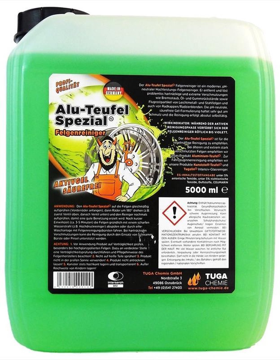 Porza Alu-Teufel Velgenreiniger Groen 5000ml (TUGA6-5000ML)