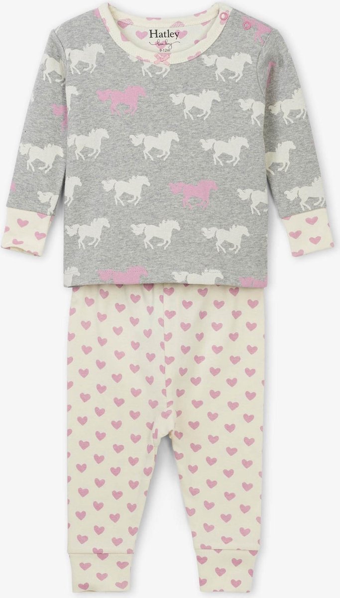 Hatley Meisjes 2-delige Babypyjama met Paarden - 9-12 Maand