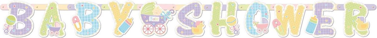 Geboorte Letterslinger Baby Shower 2m