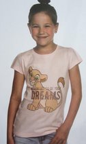 Lion King t-shirt roze maat 104-110