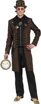 Funny Fashion - Steampunk Kostuum - Stoned Steampunk Steve Man - Bruin - Maat 56-58 - Carnavalskleding - Verkleedkleding