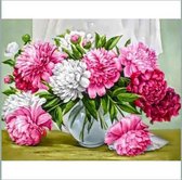 Wizardi Diamond Painting Kit Vibrant Peonies WD2352