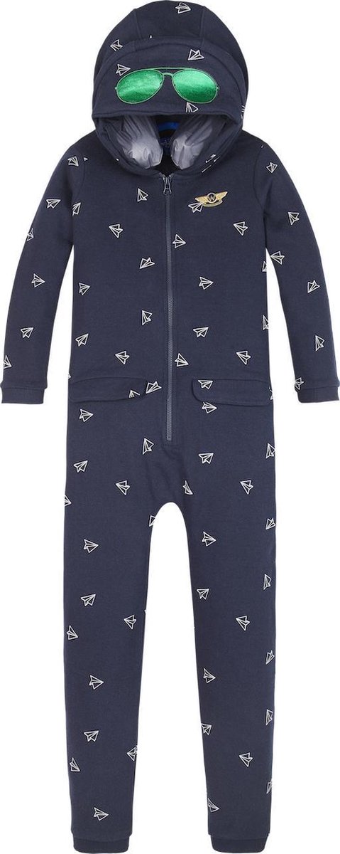 Wick Wings Navy Onesie 100% katoen slaapmasker nekkussen mt — afbeelding 4