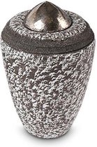 Urn / Mini Urn - Urn Cone klein Carbon Grey- Urn voor as - Urn Hond - Urn Kat - Urn Keramiek - Urn Kunst - As-Gedenkstuk – Keramiek urn