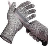 Snijbestendige handschoenen cat 5 - maat XL - voor oesters, koken, wilde dieren, werkhandschoenen, houtbewerking, fileren, BBQ - Snijbestendig