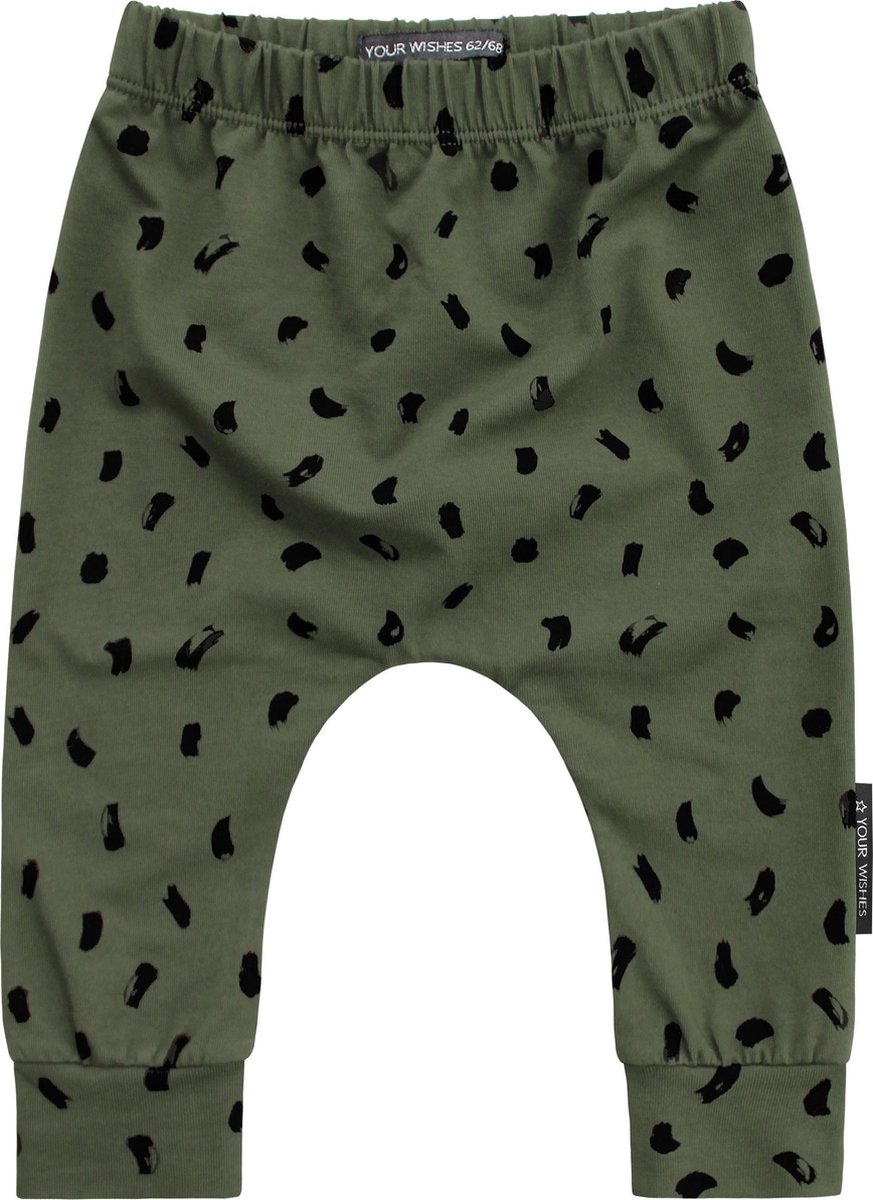Your Wishes Unisex Broek Army Brushes - groen - Maat 62/68