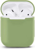 Siliconen case geschikt voor Apple Airpods - pistache groen