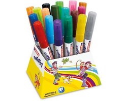 edding 14 FUNTASTICS - kleurstiften voor kinderen - set van 18 - ronde punt 3 mm - voor kleurplezier op papier en karton - afwasbaar van huid en textiel - zomervakantie - kindercadeau