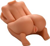 Eroticnoir - Realistische Sekspop voor Mannen - Siliconen Vagina & Anus - Luxe Doggystyle Doll - Herbruikbaar