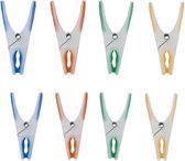 96x Wasknijpers in verschillende kleuren met sotfgrip - huishoudelijke producten - knijpers