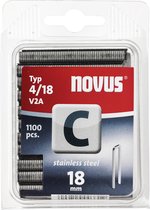 Novus Smalrug nieten C 4/18mm, 1100 st. RVS - 042-0459