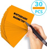 AWEMOZ® Scrum Magneten - 30 stuks - Voor Whiteboard, Magneetbord, Memobord of Magnetisch Tekenbord – Herschrijfbare magneten - Post It Notes – Kanban - 15 x 10 cm - Oranje