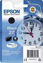 Epson 27 - 6.2 ml - zwart - origineel - blisterverpakking met RF / akoestisch alarm - inktcartridge - voor WorkForce WF-3620, WF-3640, WF-7110, WF-7610, WF-7620, WF-7715, WF-7720