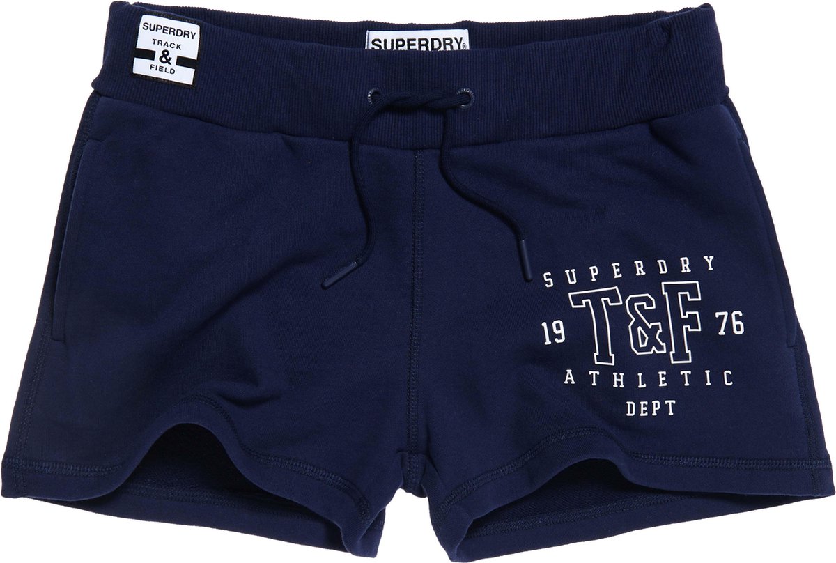 Superdry Track & Field Dames Short Blauw