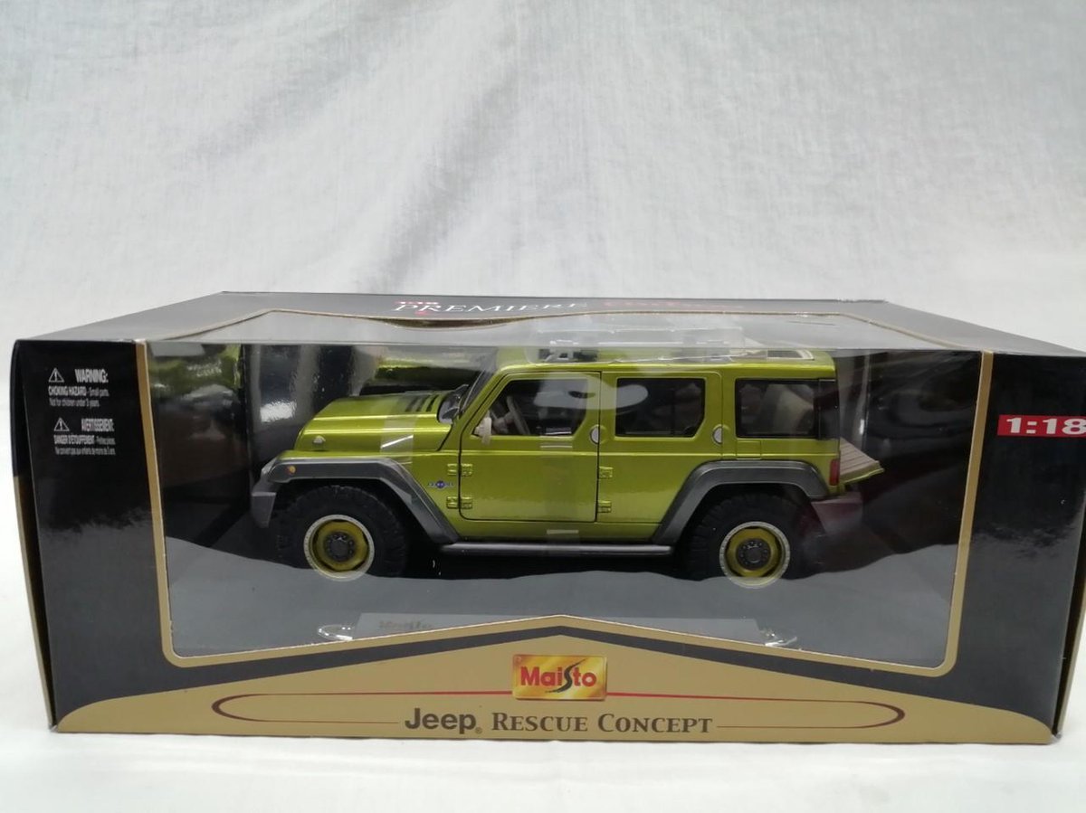 Jeep Rescue Concept Groen Metallic 1-18 Maisto | bol