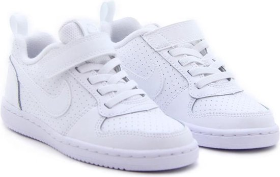 Nike Court Borough Low Sneakers Kinderen - White/White - Maat 28.5 | bol.com