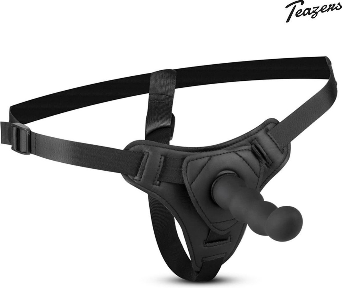 Goedkoopste Teazers - Siliconen Strap On - Voor Pegging - Sex Toys voor Vrouwen - LHBTIQ - Strapon - Strapon Voorbinddildo - Zwart