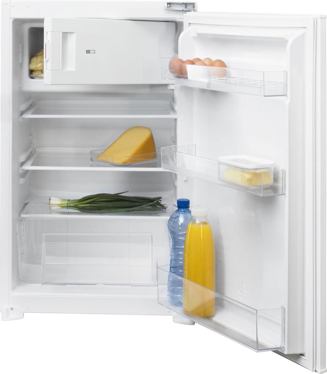 Inbouw koelkast met vriesvak 88 cm, E, LED
