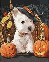 Wizardi Diamond Painting Kit Carnival Dog WD188