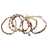 Jozemiek armbandenset Julia - Beige